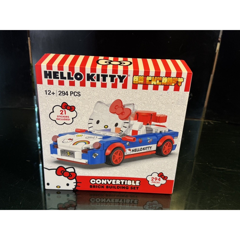 Brickcraft Sanrio Hello Kitty Convertible Car Building Set 294 Pcs New Sealed
